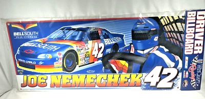 Placa de parede Joe Nemechek #42 BellSouth WinCraft NASCAR 35,5"x15,5" licenciada SABCO - Imagem 1 de 4