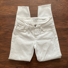 CLOSED Baker Low Rise Slim Fit Crop Stretch Jeans, white, size 23  Made in Italy