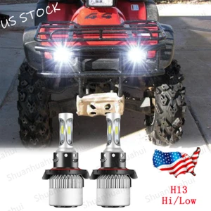 LED Headlight 9008 H13 60W Hi/Low Beam Bulbs FOR HONDA FOREMAN 500 2005-14 2pcs - Picture 1 of 12