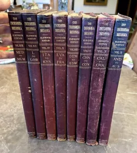 Cambridge Issue Encyclopedia Britannica 11th Edition 1910-1911 8/32 Vol Leather - Picture 1 of 16