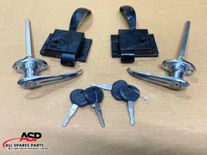 SIDE DOOR LOCK ASSLY SET L+R CJ340DP CJ540 CJ CLASSIC 340 JEEP MAHINDRA - Picture 1 of 6