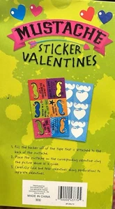 Mustache Sticker Valentines - Picture 1 of 1