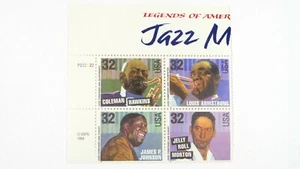 Scott #2983-86 USA 4er Block 32c Briefmarken Jazz Musiker - Bild 1 von 1