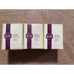 Scentsy 25-Watt Light Bulbs Replacement Bulbs for Scentsy Warmers 3 Pack - Picture 1 of 3