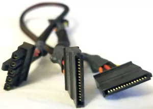 Modular Cable 5-Pin to 3 x SATA - Picture 1 of 4