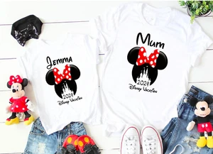 Personalised Disney Vacation T-Shirt Florida Paris Minnie Mickey Mouse Matching - Picture 1 of 10