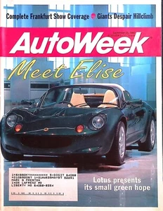 Autoweek Magazine September 25, 1995 Lotus, Ford Mustang GT, NASCAR at Dover - Picture 1 of 2