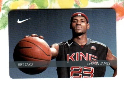 NIKE LeBron James, Rookie Year ( 2003 ) Gift Card ( $0 ) RARE - Image 1 of 2