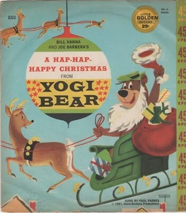 AUDIO Schallplatte (1961) YOGI BEAR Hap-Hap-Happy Christmas Goody Little Golden LP OF - Bild 1 von 4