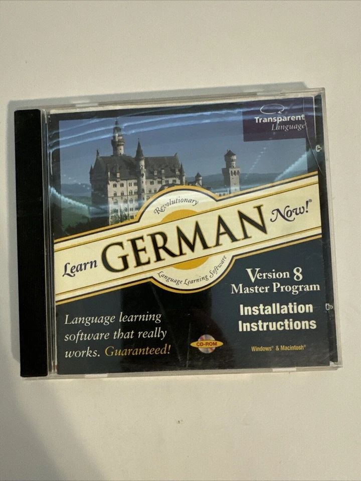 Learn German Now Version 8 Windows PC CD-ROM Computer Software Program - Image 1 of 1