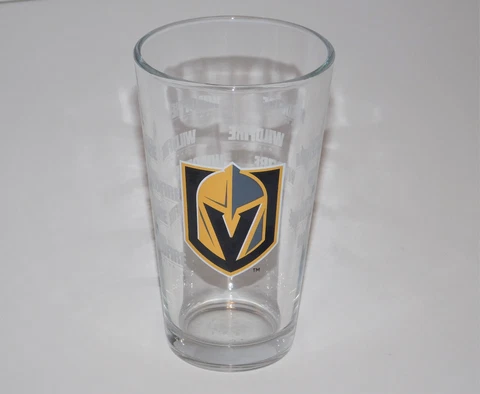 Vegas Golden Knights NHL Hockey Wildfire Gaming 16oz Pint Glass NEW Cover