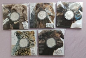 BIG FIVE II 5x 1oz plata fina 0,999 completo 2. Serie en blister embalaje original 5 oz - Imagen 1 de 13