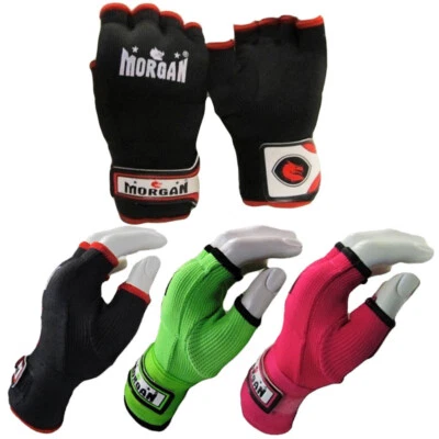 Elasticated Easy Hand Wraps - Boxing MMA Muay Thai Slip-Ons - Morgan Sports - Image 1 of 2