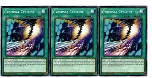 Yugioh - 3X Ciclón Cibernético - Común - 1a Edición - FLOD-EN053 - Casi Como Nuevo - Imagen 1 de 1