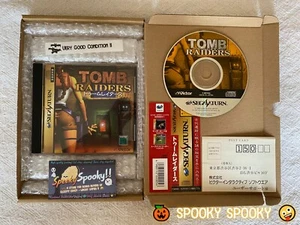 Tomb Raiders Sega Saturn - NTSC-J Japan VGC CIB with Obi Spine Card & Reg - Picture 1 of 13