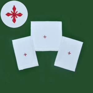 Juego de 3 vestiduras de lino de altar, 1 cabo, 1 purificador 1 toalla - iglesia - sacerdote - Imagen 1 de 1