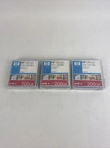 GENUINE OEM 3-PACK HP LTO1 ULTRIUM DATA CARTRIDGE 200GB C7971A FACTORY SEALED - Picture 1 of 4