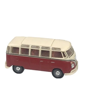 EUC Hongwell Cararama VW Volkswagen Red Bus Multi Window COMB1 Bull 1960 - Image 1 of 4