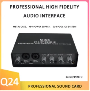 Q24 Audio Interface Professional Sound Card - Picture 1 of 6