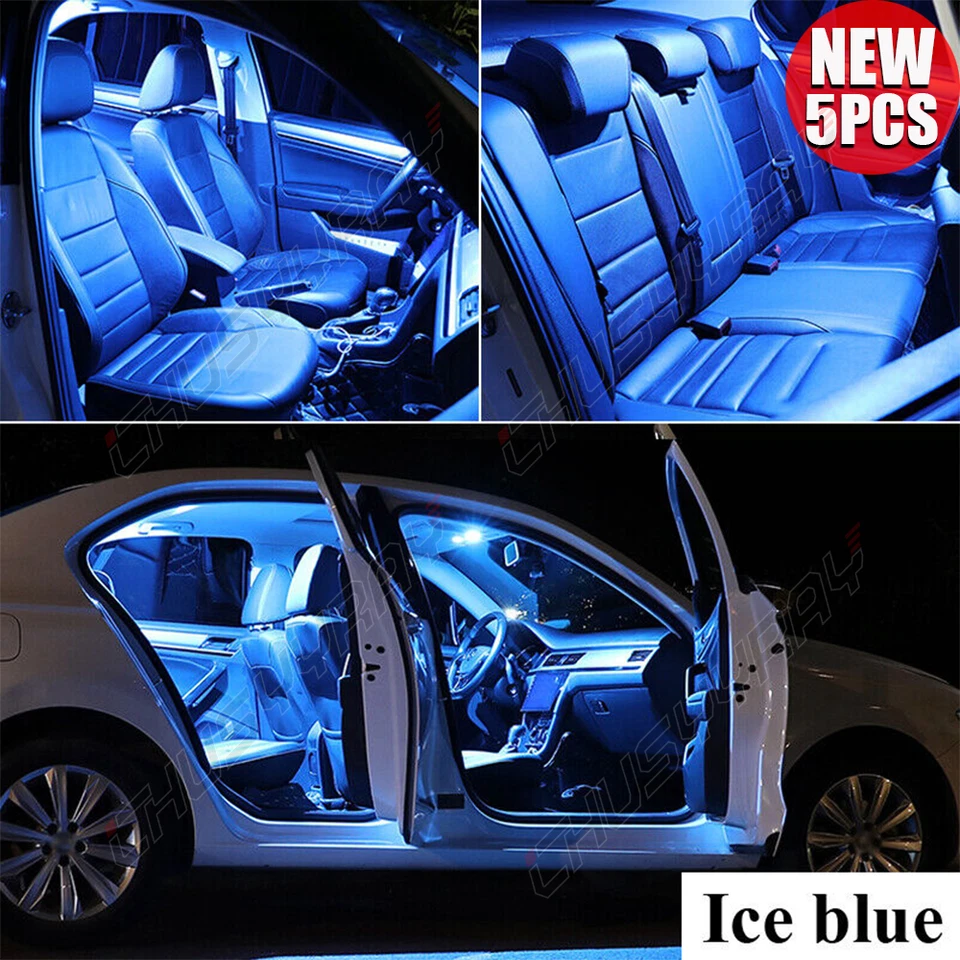 LED Blue Lights Bulbs For BMW 1 2 3 5 6 7 8 Series X1 X3 X4 X5 X6 i3 Z3 Z4 - Image 1 of 4