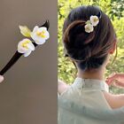 Classical Winding Flower Hairpin Vintage Hanfu Headwear Wooden Hair Stick  Girl