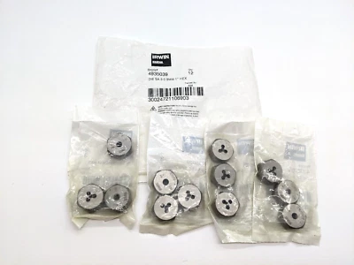 12 Pcs Irwin Hanson 4935039 Die Self Aligning Threading SA 5-0 9mm 1" Hex Tool - Image 1 of 4