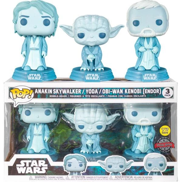 Star Wars: Across the Galaxy - Force Ghost Glow ¡Pop exclusivo de Estados Unidos! Pack de 3 [RS]... Foto 1 de 1