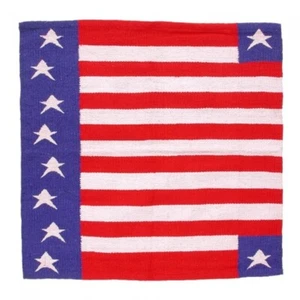 32" x 32" Patriotic Western STARS & STRIPES SADDLE BLANKET For horse riding show - Picture 1 of 1