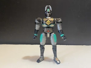 1997 Bandai Metallix Beetleborgs Mega Spectra Titanium Silver 6” Action Figure - Picture 1 of 6