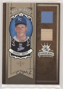 2005 Donruss Diamond Kings HOF Heroes Silver Materials /50 George Brett #HH-15