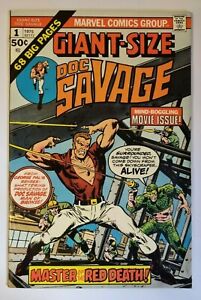 GIANT SIZE DOC SAVAGE V#1- DC Comics 1975 - Fine - Mind Boggling Movie Issue