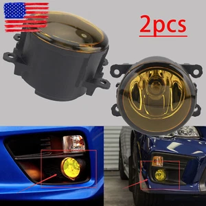 2x Golden Yellow Fog Lights Lamp w/ H11 Bulbs For Subaru WRX STI Impreza Outback - Picture 1 of 12