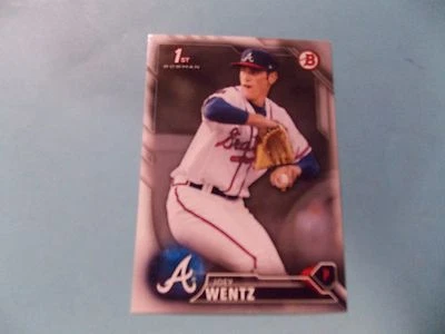 Joey Wentz Atlanta Braves 2016 Bowman Draft Rome Braves - Image 1 of 2