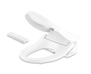 Asiento de inodoro bidé alargado Kohler con control remoto 28119-0 C3-325 blanco nuevo - Imagen 1 de 6