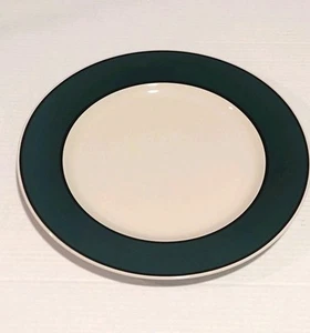 13" Gibson Hudson Fichte Servierplatte Platte Steinzeug 13" grün schwarzer Rand - Bild 1 von 7
