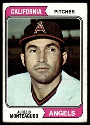 1974 Topps **C** Aurelio Monteagudo California Angels #139 - Image 1 of 2
