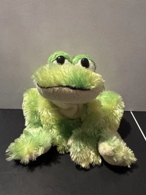 Frog Tie Dye Green Floppy Plush Stuffed Animal Soft Toy No Code 8" Ganz Webkinz - Image 1 of 4