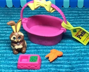 Kenner Littlest Pet Shop 1993 marrón y tostado años 90 acurrucarse conejito conejo - Imagen 1 de 6