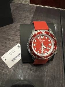Citizen BN0159 - Marine Eco drive Watch Red Silicone Strap - Picture 1 of 9