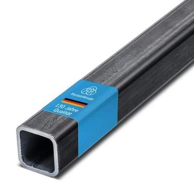 THYSSENKRUPP Vierkantrohr Stahl Stahlrohr Quadratrohr Hohlprofil Rechteckrohr Vierkant 2000mm