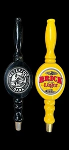 Brick Brewing Beer Tap Handle Pair  Waterloo Ontario Canada - Picture 1 of 1