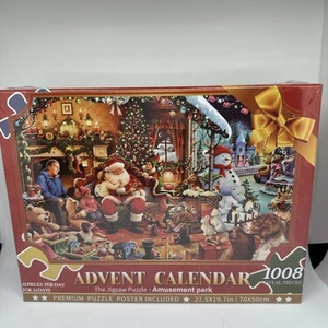 Rompecabezas Calendario de Adviento 2024 Navidad Sellado 1008 Piezas 42 Piezas X 24 Días - Imagen 1 de 12