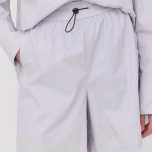 Birgitte Herskind pantaloncino donna taglia 42 US 10 elastico in vita con coulisse blu chiaro - Foto 1 di 13