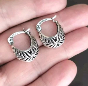 Erick's Sterling Silver Hoop Earrings Taxco.925 - Picture 1 of 9