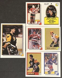 4x 1988-89 O-Pee-Chee Stickers Mario Lemieux Hockey Card Lot - Picture 1 of 1