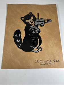 Menu Il gatto e il violino anni 50-60 - Springfield, MO - Foto 1 di 8