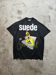 VINTAGE Suede "Coming up Tour 1996" REPRINT Tultex Tag Single Stitch FADED XL - Picture 1 of 5
