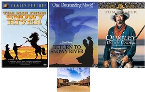 THE MAN FROM SNOWY RIVER/RETURN TO SNOWY RIVER & QUIGLEY DOWN UNDER 3 DVD SET - Picture 1 of 4