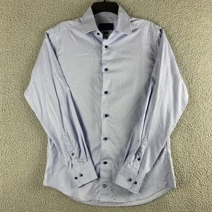David Donahue Herren Freizeit Button-Down Hemd Blau 15,5/34-35 Baumwolle - Bild 1 von 13