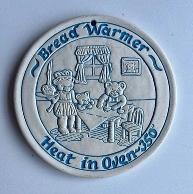De colección 1988 Lyn Ulick Pan/Bollos/Calentador de Masa Trivet - Osos de Peluche Foto 1 de 4